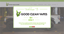 Desktop Screenshot of goodcleanvapes.com