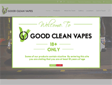 Tablet Screenshot of goodcleanvapes.com
